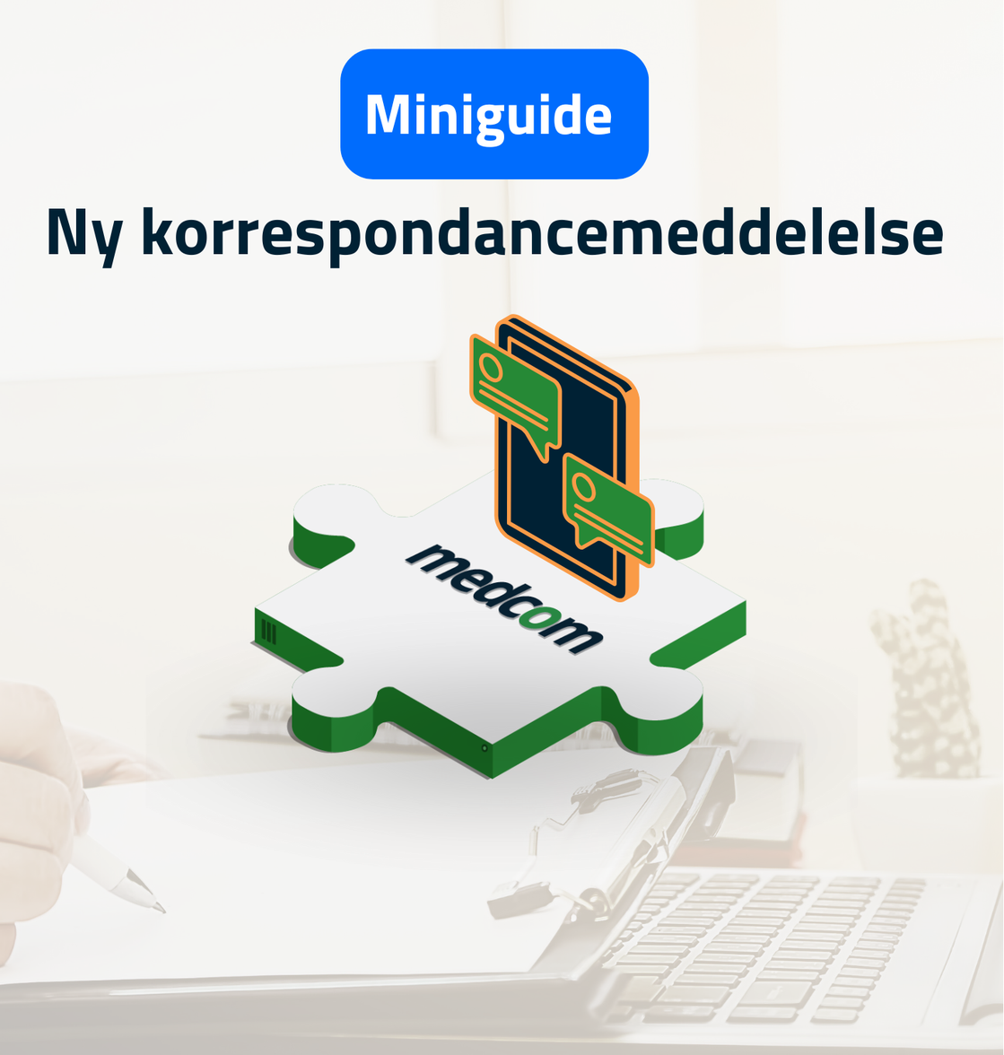 Forside: Miniguide - ny korrespondancemeddelelse 